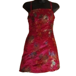 knee length dresses for ladies Skylar Short Sleeve Denim Mini Dress in medium wash main image 0